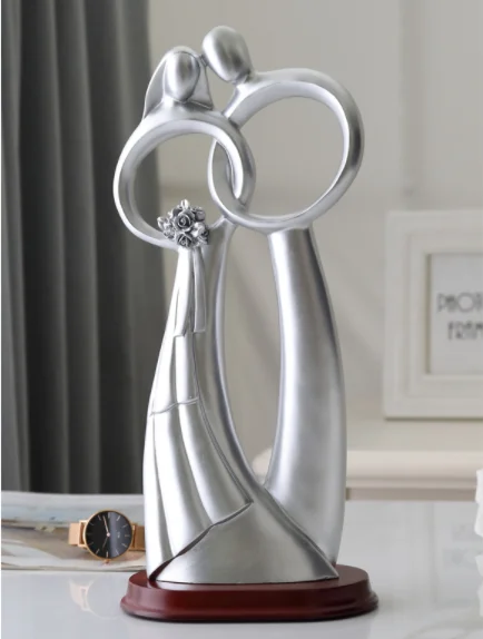 Свадебные подарки европейские смоляные скульптуры статуя украшения деревянные