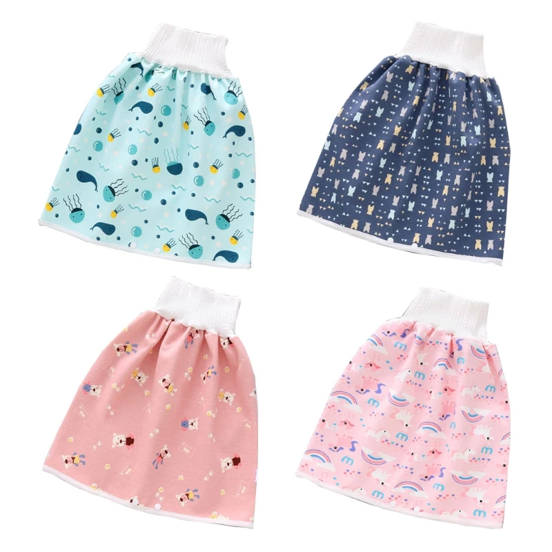 Pa&ntilde;ales impermeables y a prueba de fugas, pantalones de entrenamiento para beb&eacute;s, ni&ntilde;os y ni&ntilde;as, duraderos por la noche, antihumedad, suaves-0