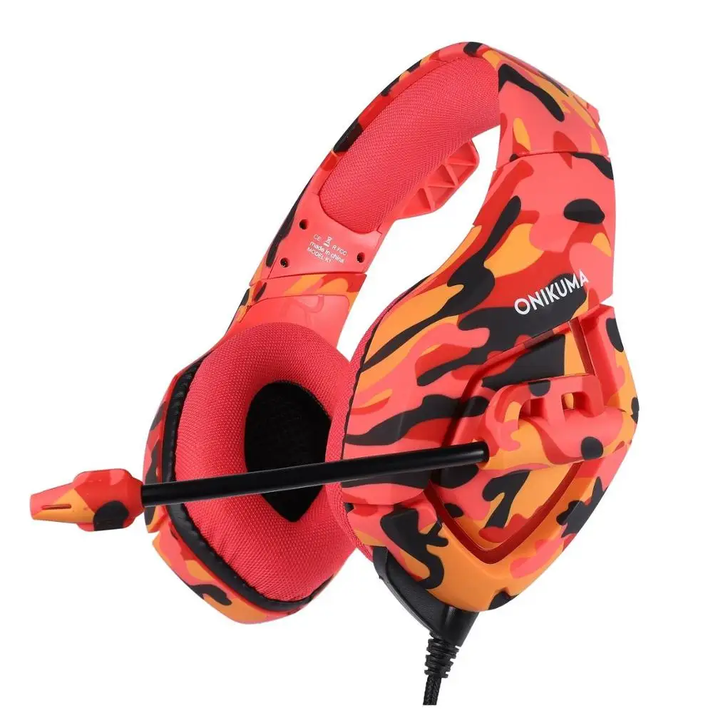 

Colorful Camouflage Gaming Headphone With Omnidirectional MIC 3.5mm USB Wired HD Surround Stereo Earphone RGB Gamer Headset