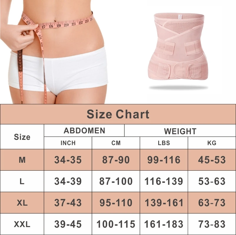 

3PCS/Set Waist Trainer Corset Body Shaper Slimming Belt Postpartum Recovery Tummy Belt Shapewear Modeling Strap Hip Cincher