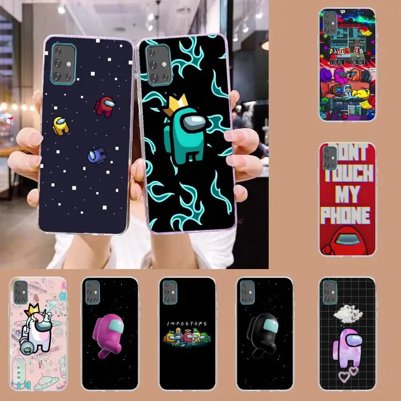 

Us Game Among Phone Case For Samsung S21 S30 S10 S9 S8 S7 A31 A12 A70 A52 A30 lite plus ultra soft Cover Fundas TM