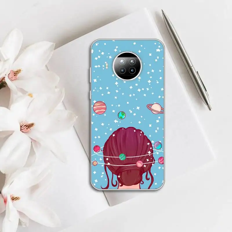 

Moon plane space Phone Case Transparent for Xiaomi mi note 10 8 9 t HUAWEI p30 40 11 Samsung S 8 9 10 20 pro lite