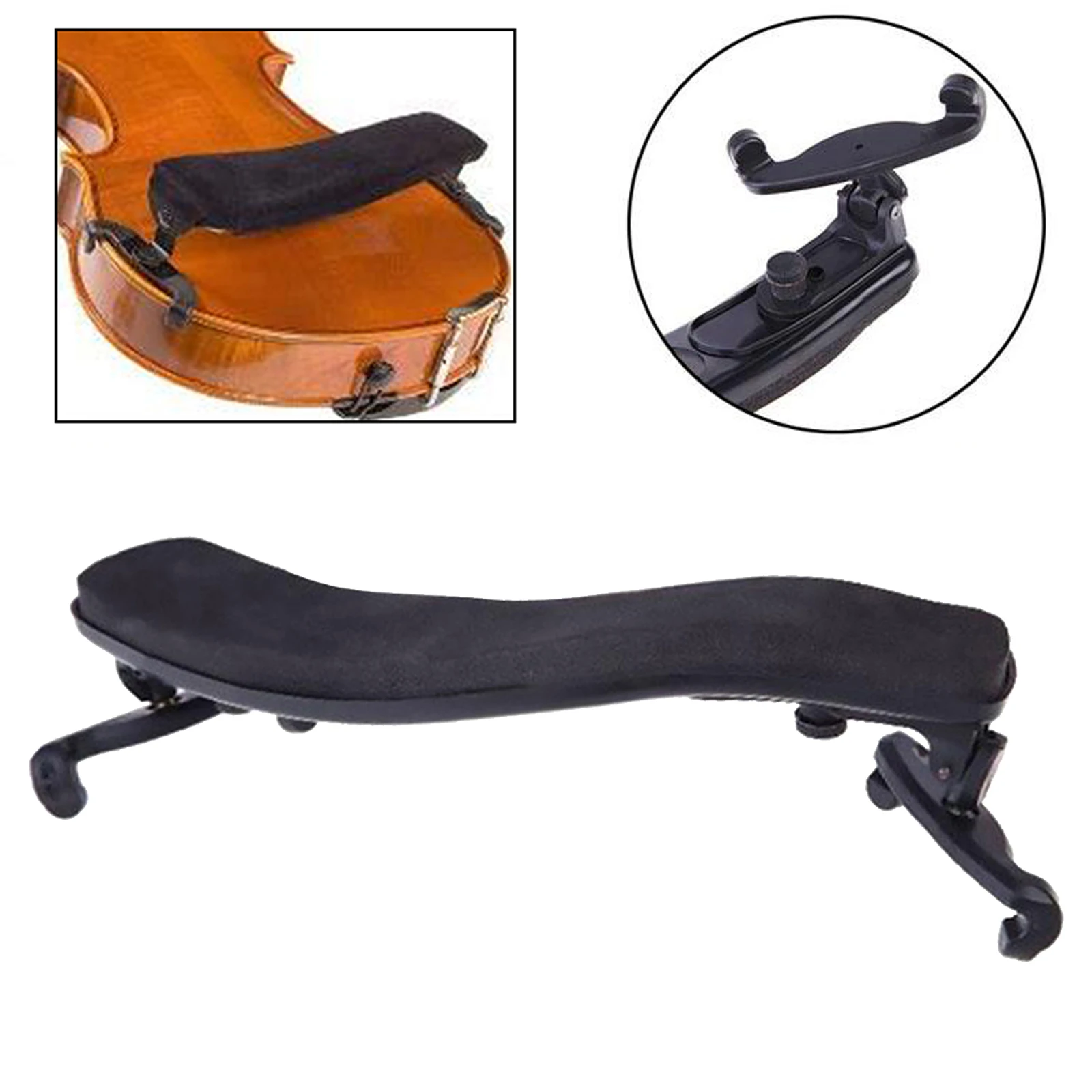 

Adjustable Violin Shoulder Rest with Foam Pad Fits for 1/2 4/4 Size Violins