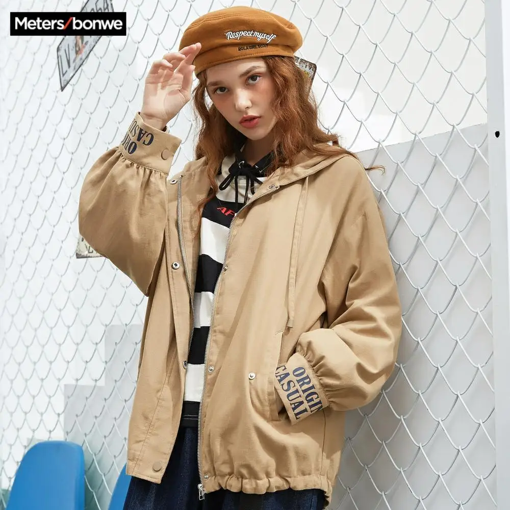 Metersbonwe брендовая Весенняя новая куртка Повседневная модная женская весенняя