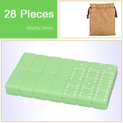 28 Pcs-2 Высокое качество Акриловые игры домино Pai Gow 28 шт. двойные 6 домино настольные игры цвета домино Jogos De Tabuleiro подарок 48*24*7,5 мм - Цвет: 28 Pcs-2