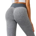 Женские однотонные штаны для фитнеса и йоги, спортивные Леггинсы с высокой талией, облегающие тонкие брюки 2021