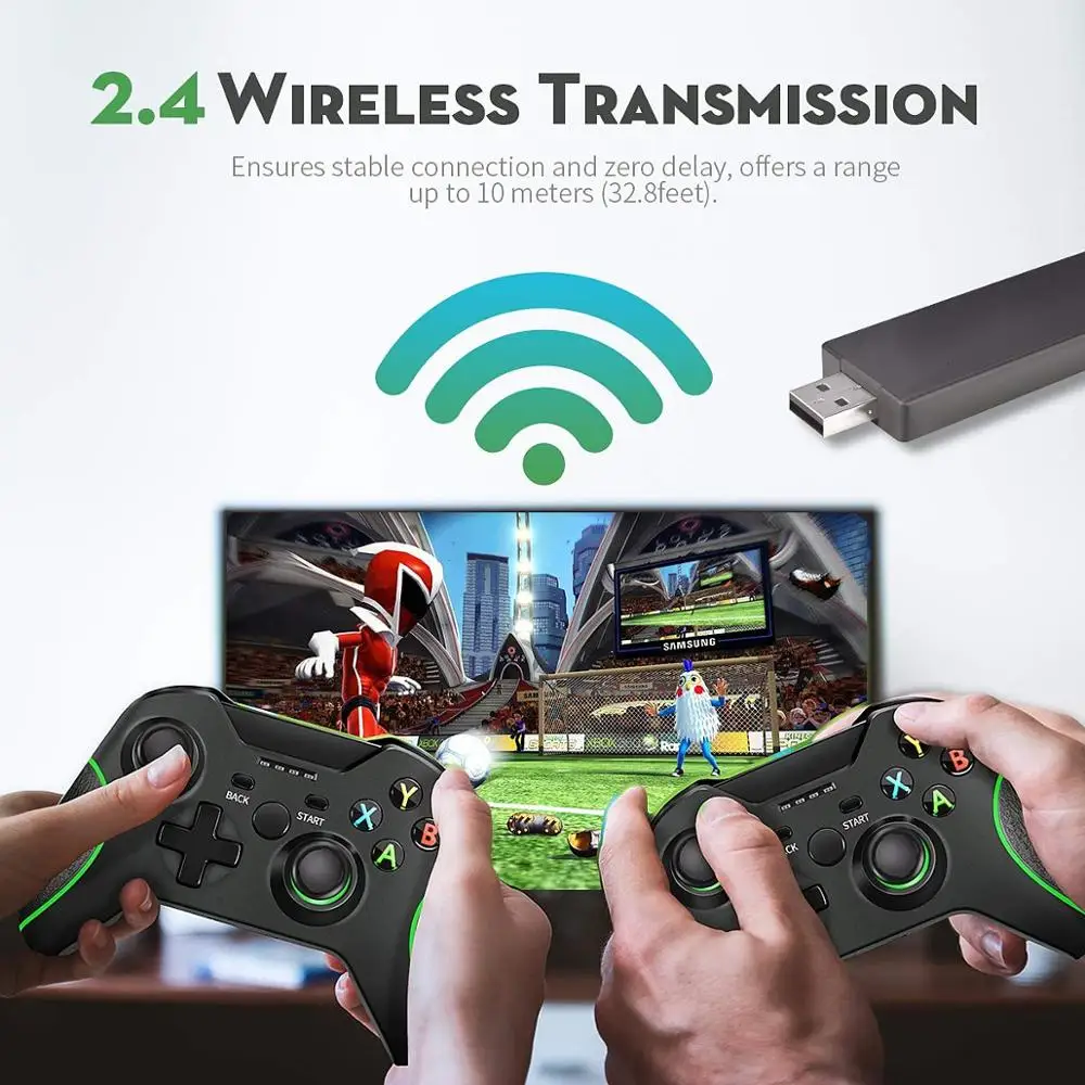 2 4G беспроводные геймпады контроллер для Xbox One консоль ПК Android геймпад смартфона