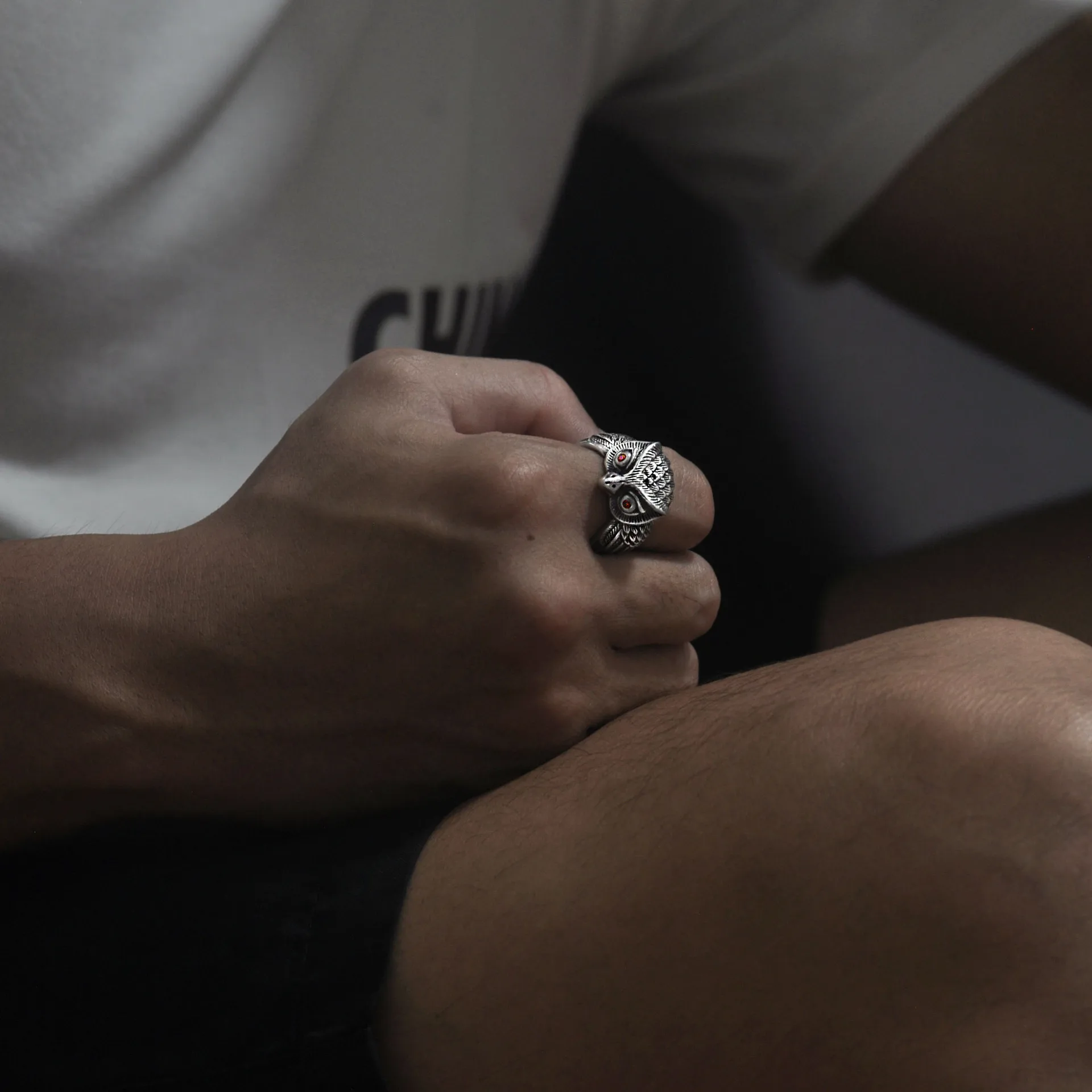 BOCAI новые ювелирные изделия из серебра S925 пробы Ретро хип-хоп тренд властителя