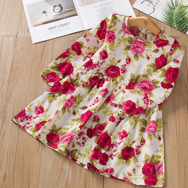 Summer Girl Dress Kids Children Girls Long Sleeve Plaid Soft Cotton Princess Dresses Baby Clothes | Детская одежда и обувь