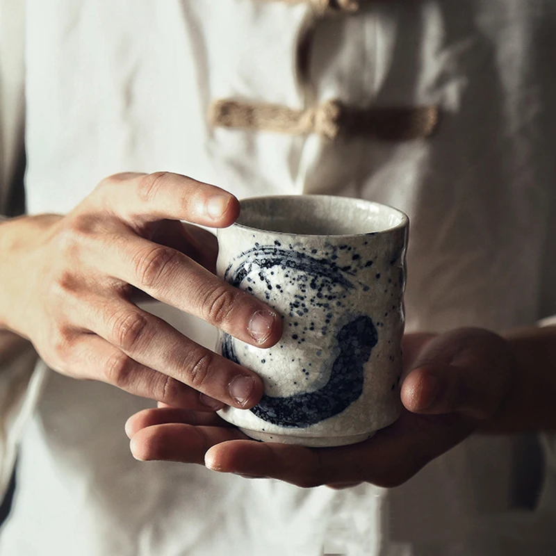 

Japanese Tea Bowl 200ml Ceramic Pottery Teacup Vintage Tea Cup Water Cups Container Teaware Drinkware Vintage Teacups Crafts