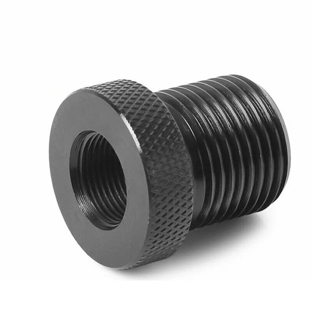 

For Auto Replacement Parts 1pc 1/2-28 to 3/4-16 Automotive Threaded Oil Filter Adapter Black Steel Threaded Adapters Mayitr