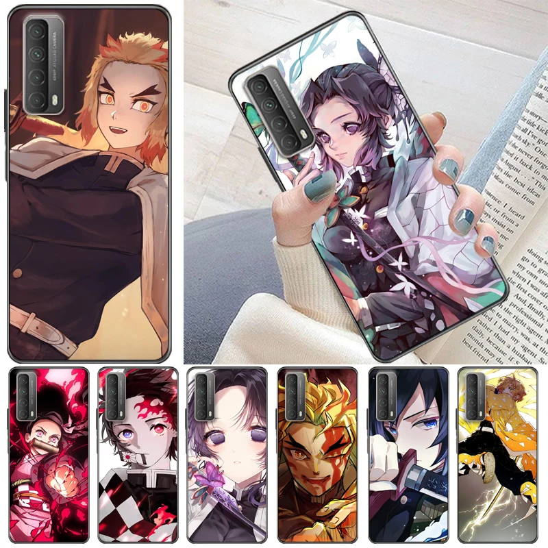 

Demon Slayer Kimetsu No Yaiba Kamado Tanjirou Agatsuma Zenitsu Kamado Nezuko Phone Case For Huawei P Smart Z 2019 2021 Coque