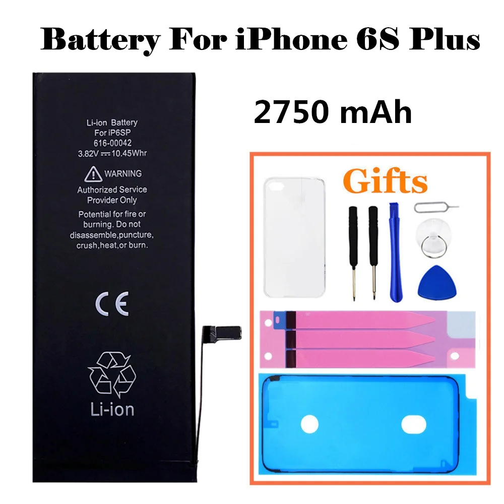 AYJ Новая батарея для iPhone 6 6s 7 8 Plus 6Plus 6s plus 7plus Замена полная емкость Ремонт Инструменты лента для аккумуляторов - Цвет: For 6S Plus