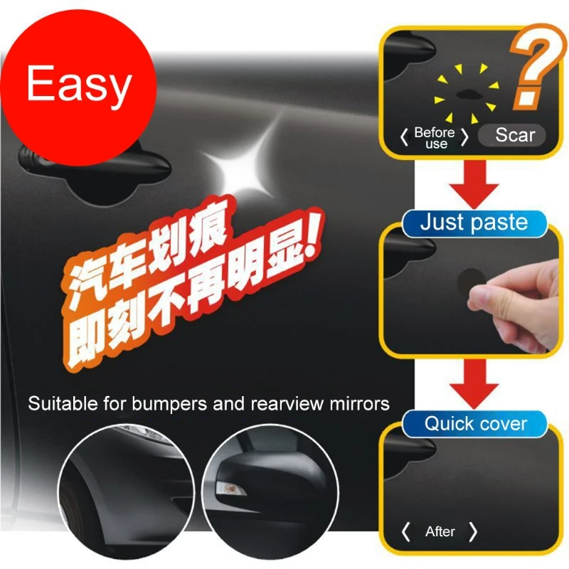 

Auto Door Handle Film Sticker Protect Waterproof Car Paint Scratches Stickers Sticky Notes Quick Cover Firmly Scar Paste J60F