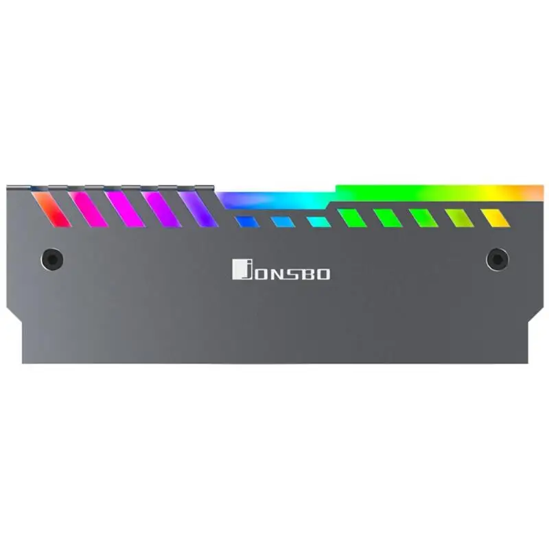 Jonsbo 2 шт. RGB 256 цвет автоматическое изменение ram памяти охлаждающий жилет 3pin DC12V Настольный алюминиевый охладитель из сплава жилет для нескольких палочек