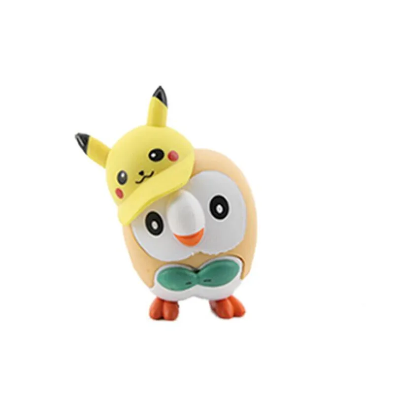 6 шт Покемон Пикачу аниме Рисунок Psyduck Иви Slowbro фигурки TAKARA TOMY фигурка Pocket Monster Figma
