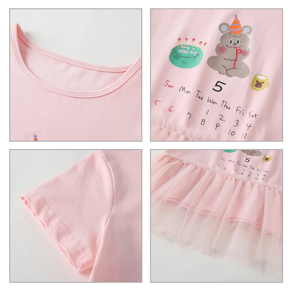 

Unicorn T-Shirts for Girls New Style Summer Short Sleeve Base Coat Loose Comfortable 100%Cotton CHUK Children's Tops Clothing