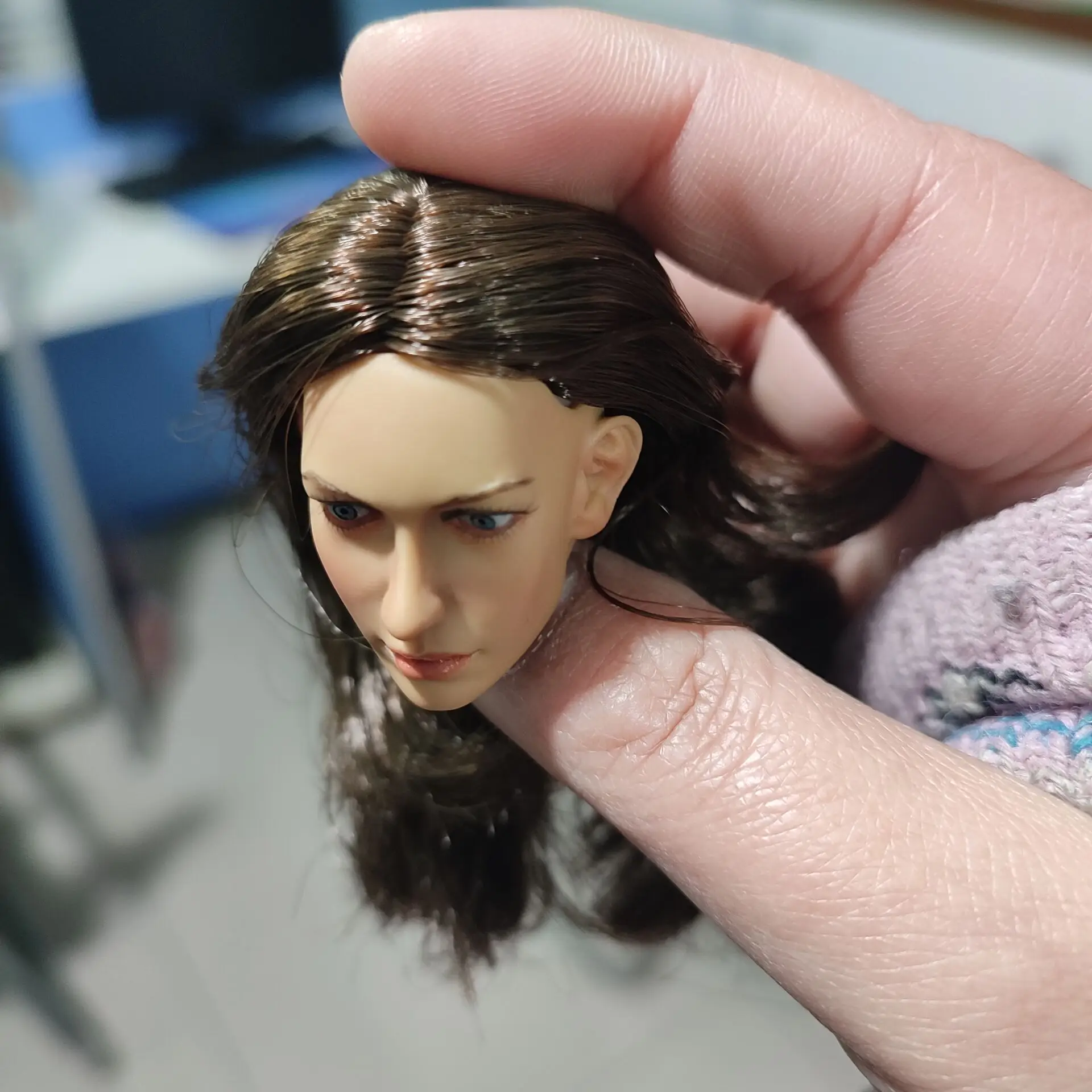 Акция KUMIK масштаб 1/6 035 волосы женская голова скульптуры резьба модель для