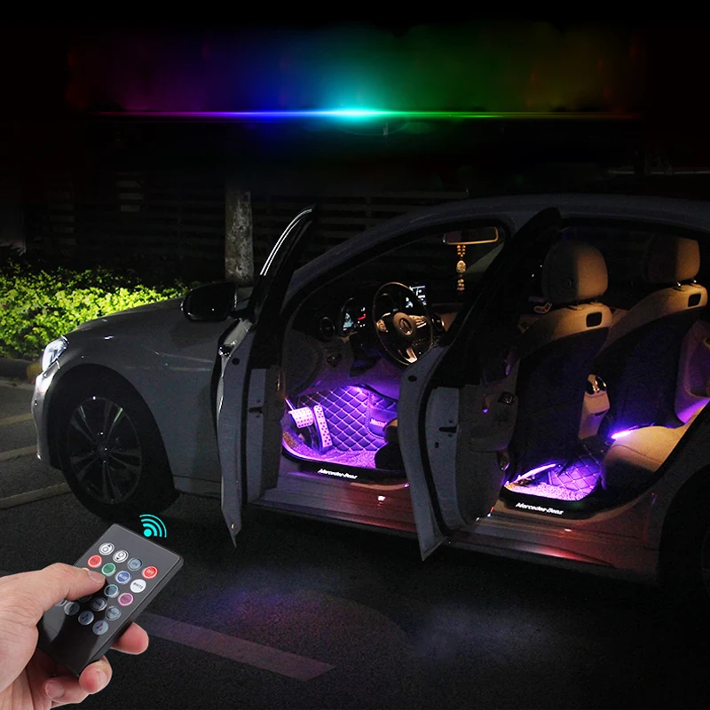 Новая светодиодсветильник подсветка для автомобиля лампа салона с USB