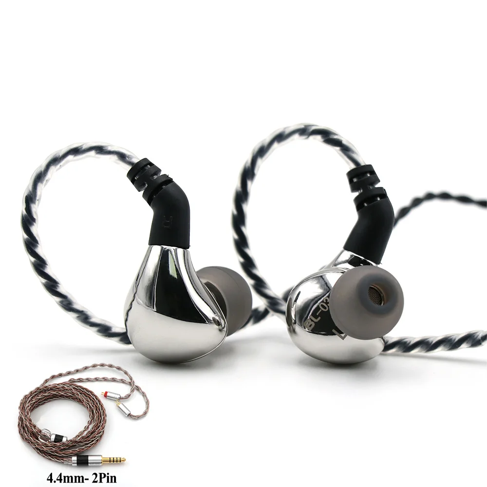 A with C8 4.4mm BLON BL-03 BL03 10 мм углеродные нанотрубки диафрагмы Динамический HIFI наушники опционально Tripowin C8 0,78 2Pin съемный кабель - Цвет: A with C8 4.4mm