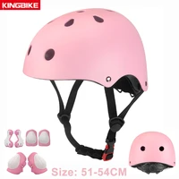 pink kids bike helmet children knee pads set child sport safety cycling helmet for kids 3 to 8 years boy girls bicycle helmet