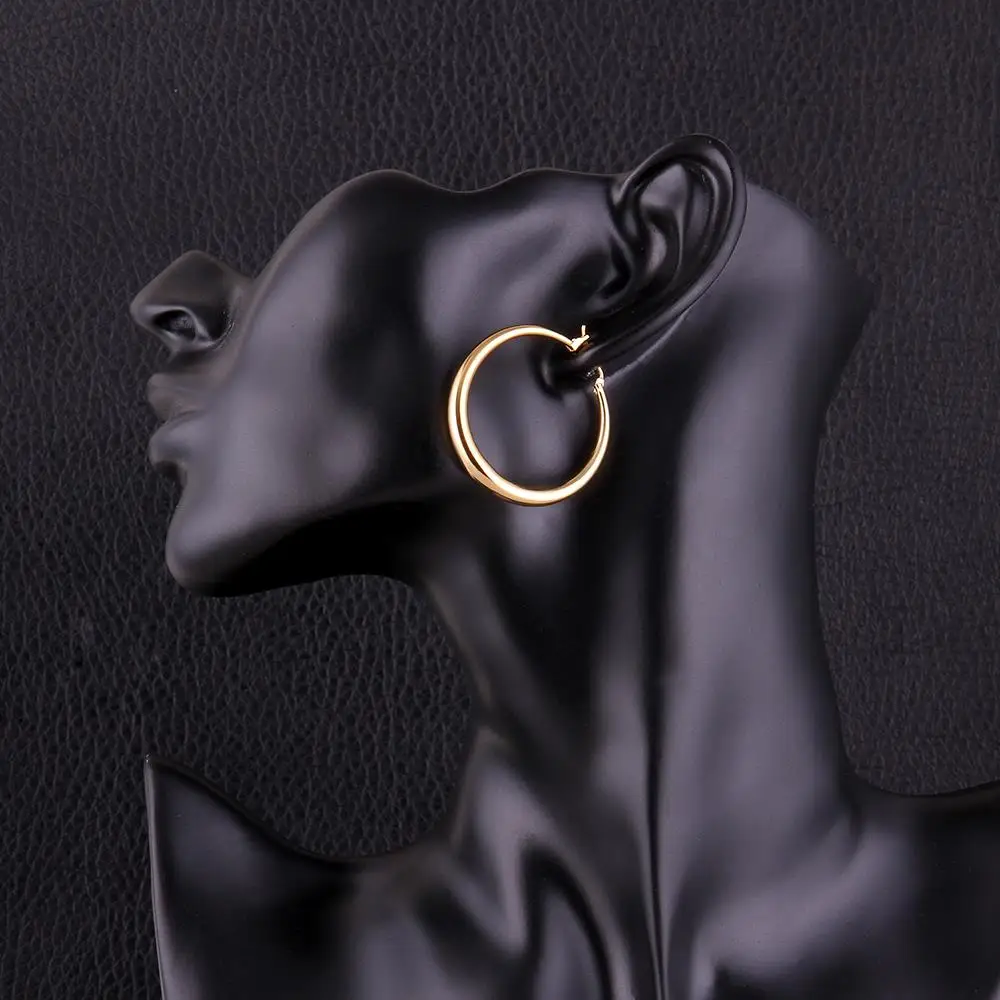 

Fashion Gold Round Earrings Jewelry E031-A Earrings for Women Ear Rings for Women Gold Hoop Earrings Luxury