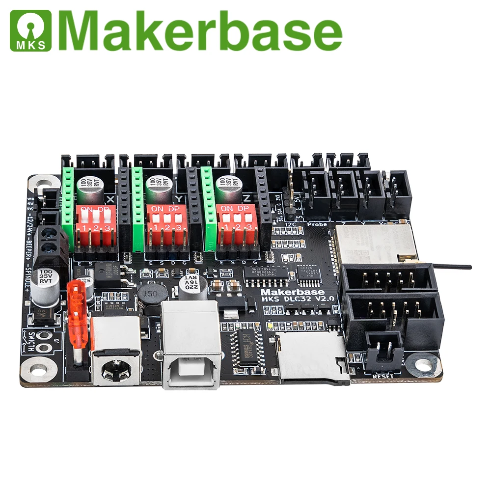 Makerbase MKS DLC32 Автономный контроллер 32 бит ESP32 WIFI GRBL TFT сенсорный экран для