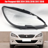 car headlight lens for peugeot 408 2014 2015 2016 2017 2018 car headlamp cover replacement auto shell cover