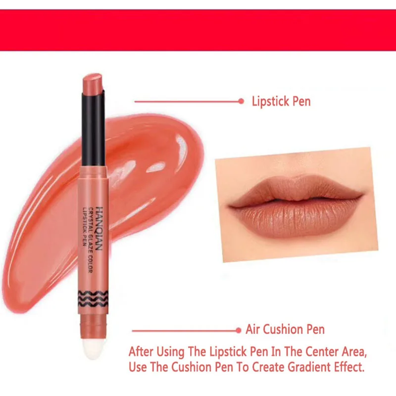 Двойная матовая губная помада профессиональная косметическая водостойкая