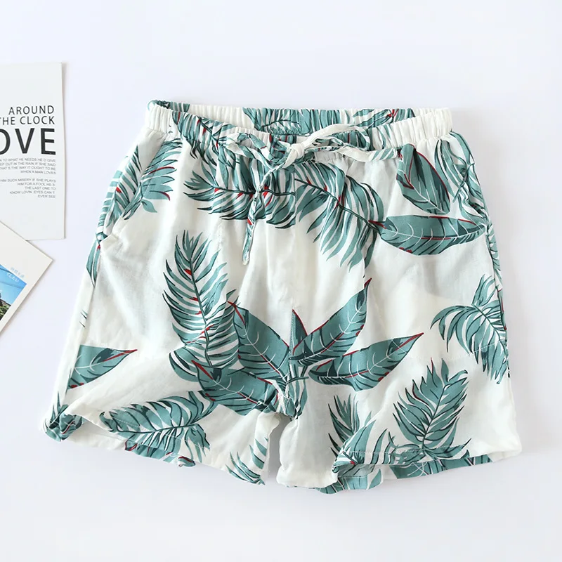 

Pajamas Womens Cotton Short Pants Sleep Bottoms Printed Soft Shorts Summer Clothes Floral Female Loose Comfortable Mini Pijamas