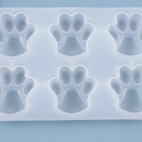 

DIY Crystal Epoxy Mold Dogpaw-Pattern Cute Doll Bearpaw-Pattern Semi-Dimensional Cake Silicone Mold