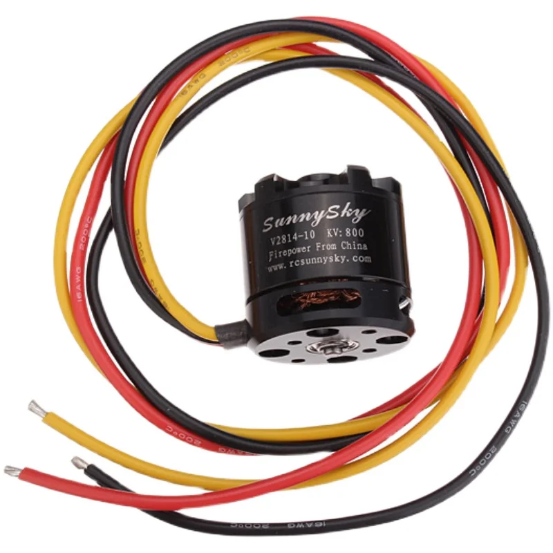 SunnySky V2814 бесщеточный двигатель 800KV 1 8 kg 350W упорный для радиоуправляемого самолета