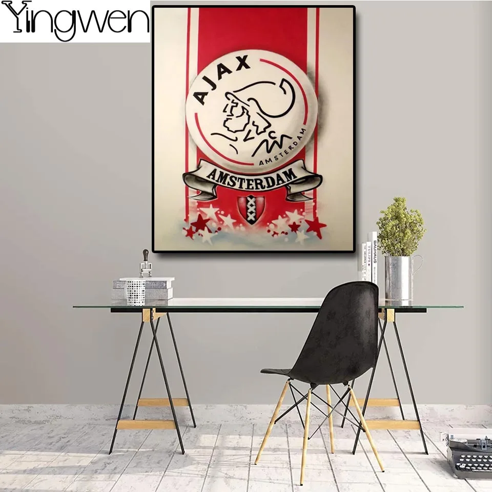 Алмазная живопись Ajax логотип 5D алмазная вышивка значки мозаика для детей стразы