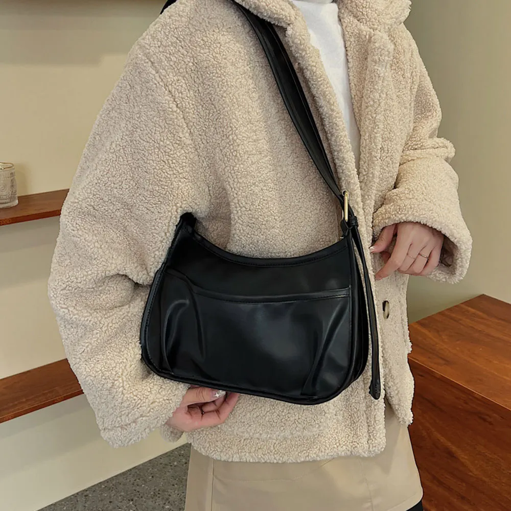 

YIXIAO Retro Fashion Women's Shoulder Bags Female Underarm Casual Hobo Messenger Bag Trend Ladies Square Evening Clutch Bolsos