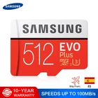 Карта памяти Micro SD SAMSUNG, карта Micro SD 256 ГБ 128 ГБ 512 ГБ SDHC SDXC класс EVO + C10 UHS TF флеш-карты SD, ГБ 32 ГБ 64 ГБ