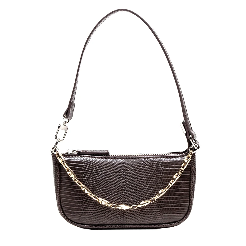 Сумки через плечо в стиле ретро с крокодиловым узором для женщин 2019 роскошные