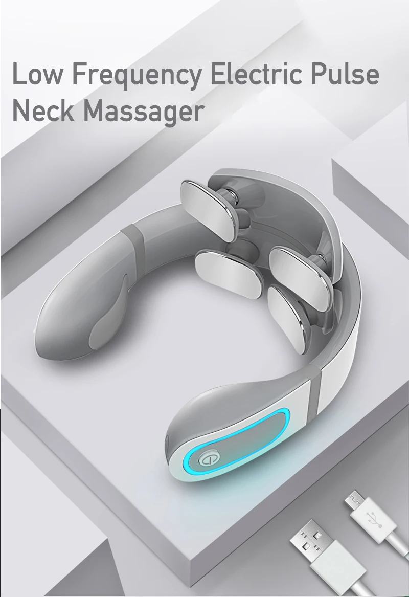 

OGAMA CRIUS Electric Pulse Vibration Neck Therapy Massager 4 Heads Health Care Relaxing Deep Tissue Cervical Massage