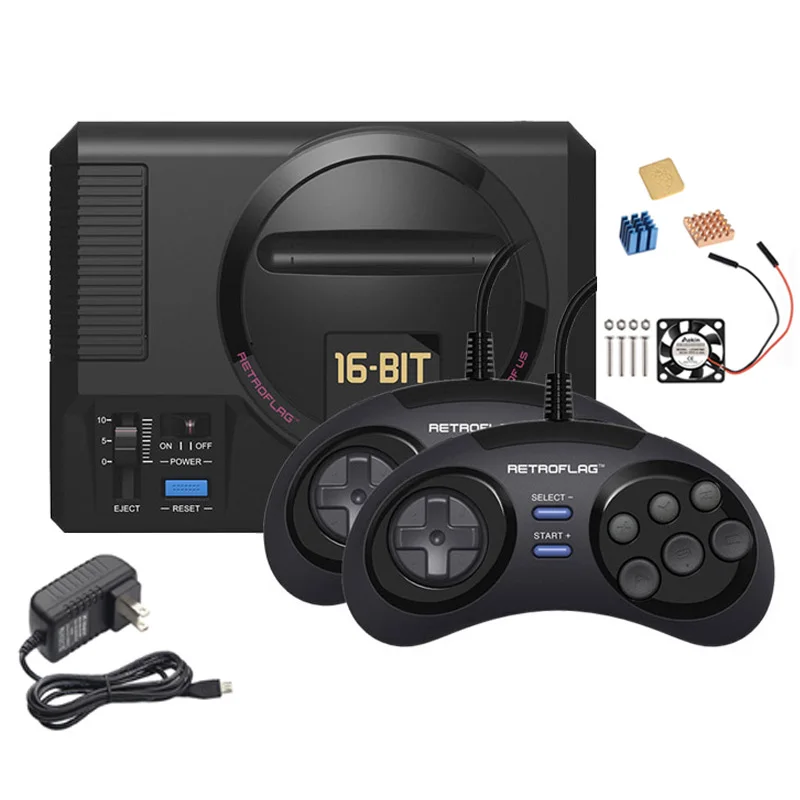 Retroflag MEGAPi CASE-M с классическим usb-контроллером-M+ Fan+ теплоотвод+ 5V 3A power для Raspberry Pi 3 B Plus(3B+)/3B/2B