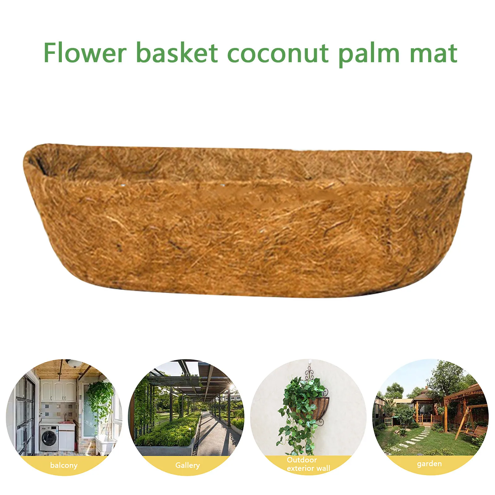 

Garden Pots Planters Coconut Fiber Liners Hanging Suitable For Basket Coconuts Planter Inserts Replacement Liner Flower Pot