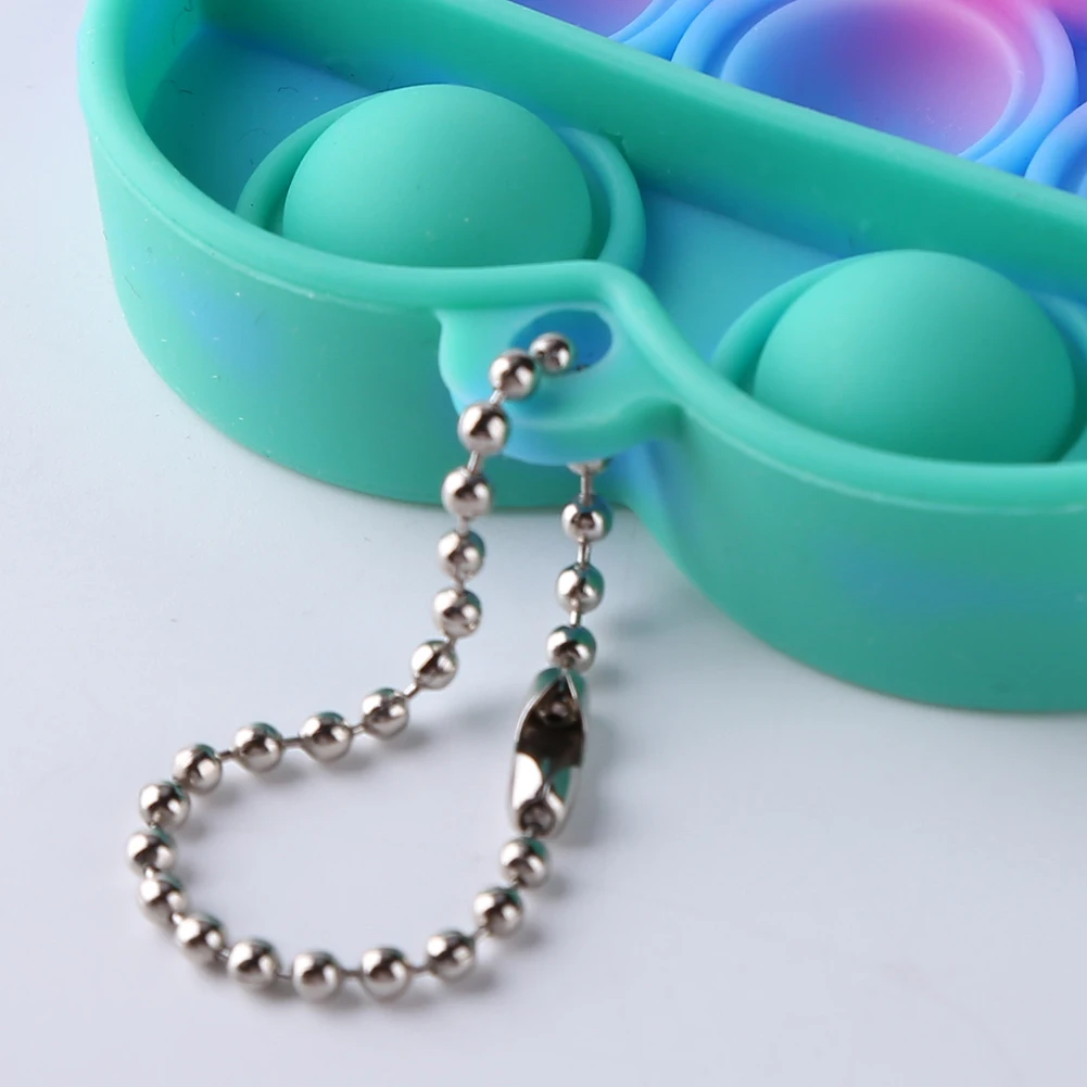

Popits Mini Push Bubble Sensory Toy Autism Needs Squishy Stress Reliever Toys Adult Child Funny Anti-stress Push Fidget Keychain