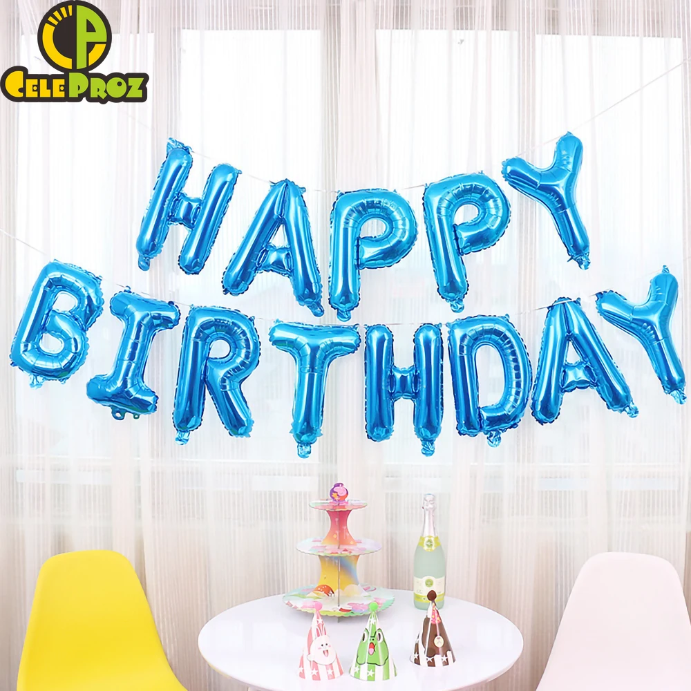 16Inch 32Inch Aluminum Foil Balloons Golden Silver Letter Balloon Wedding Happy Birthday Decoration Baby Shower Party Supplies | Дом и сад