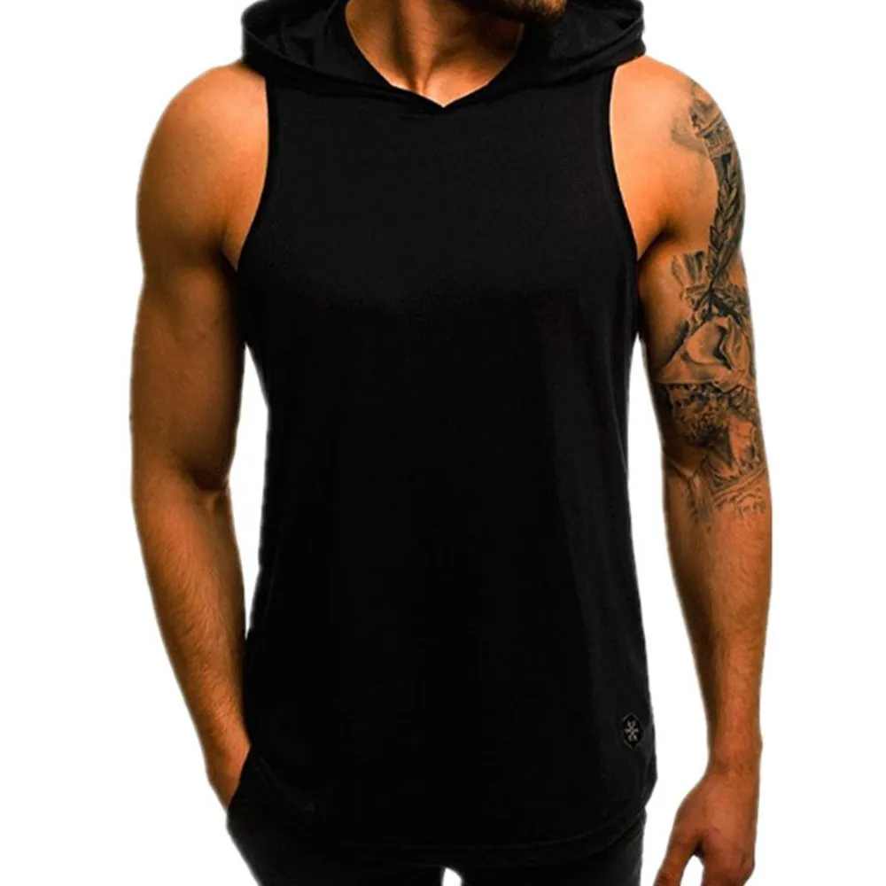 Летние мужские спортивные Slim Fit дышащий Камуфляж Цвет в комплекте жилет без