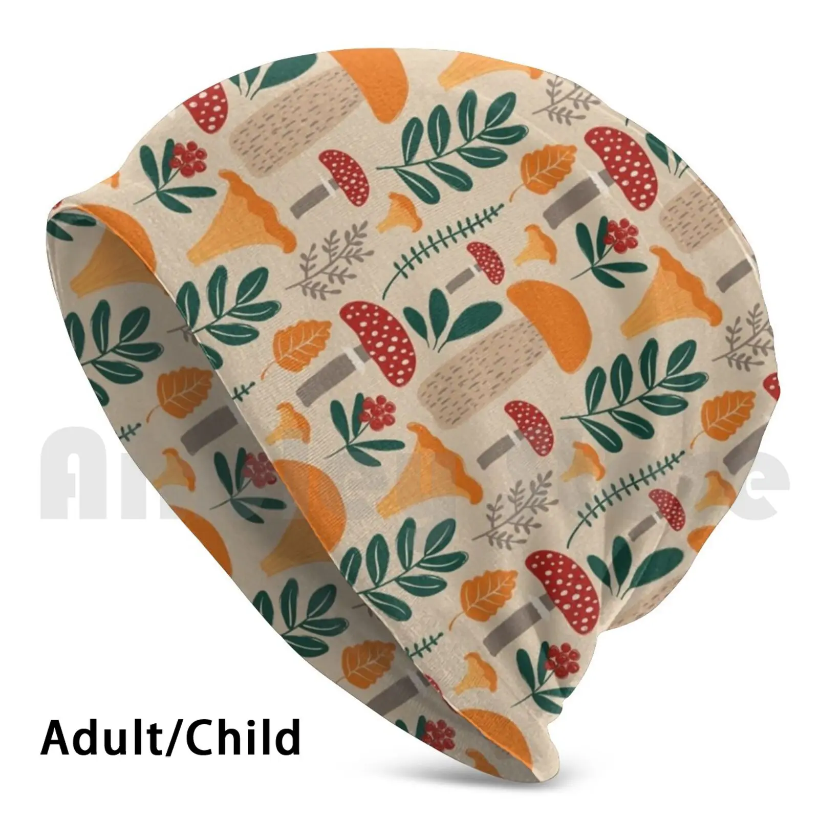 

Теплые шапки с грибами Medley, пуловер, Удобная шапка с грибом, шапочка с грибом, белый гриб, культивированный гриб