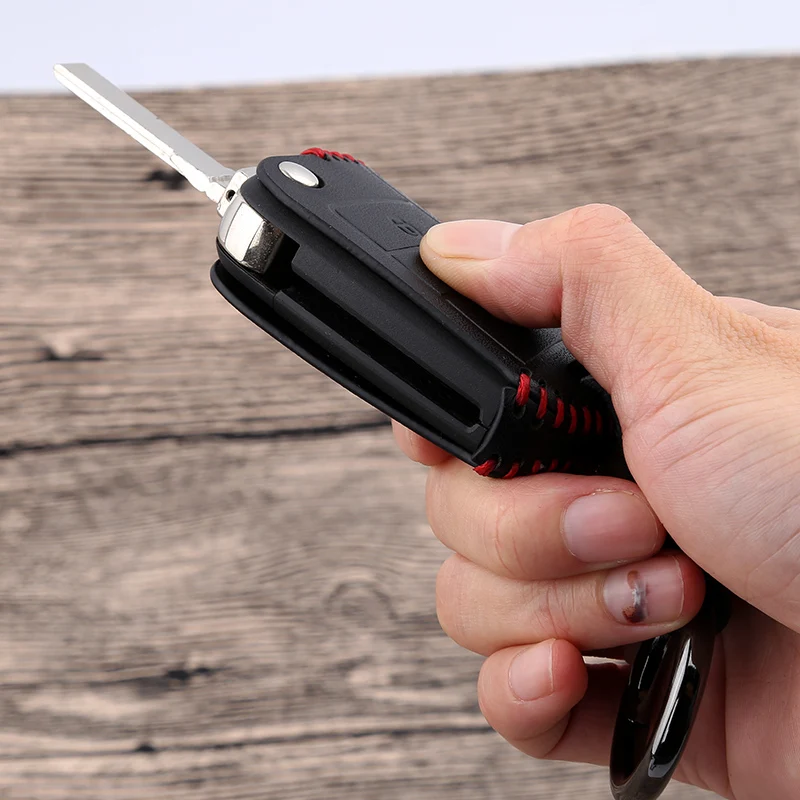 Кожаный чехол для автомобильного пульта дистанционного управления Skoda Octavia 1 2 3 A5