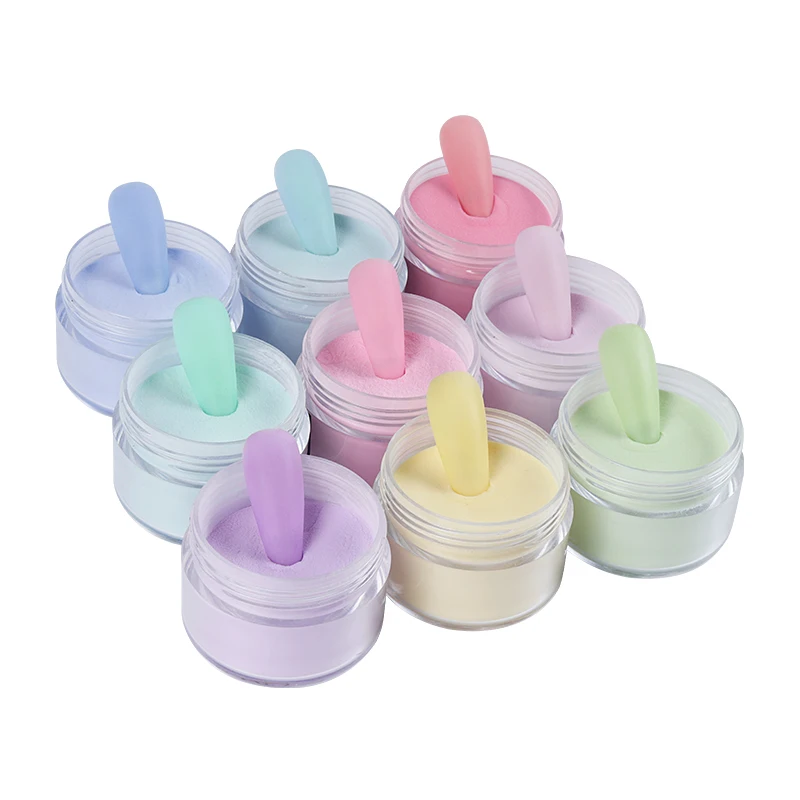 9 коробок/набор светильник цветной акриловый порошок набор макарон резьба