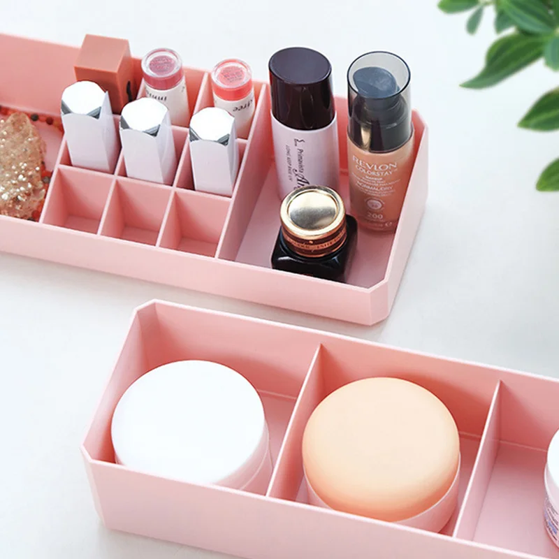1 шт. настольная коробка для хранения косметики Бытовая пластиковая двухслойная