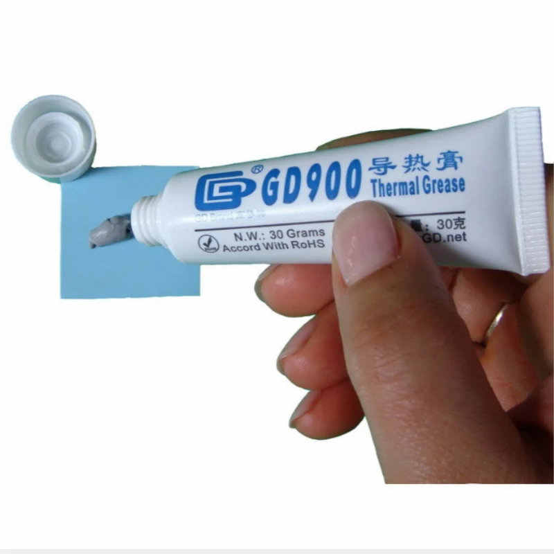 30g Nano GD900 Silver Contained RoHs Thermal Conductivity Grease Paste Silicone HeatSink Compound 4.8W/M-K For CPU - купить по