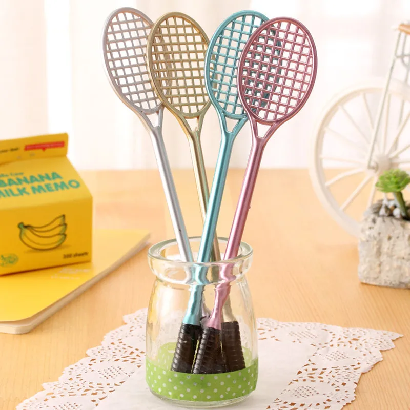 

1pcs Kawaii Tennis Racket Paint Brushes Different Shape Round Pointed Tip Ink Pen Painting Brush Set Art Supplies
