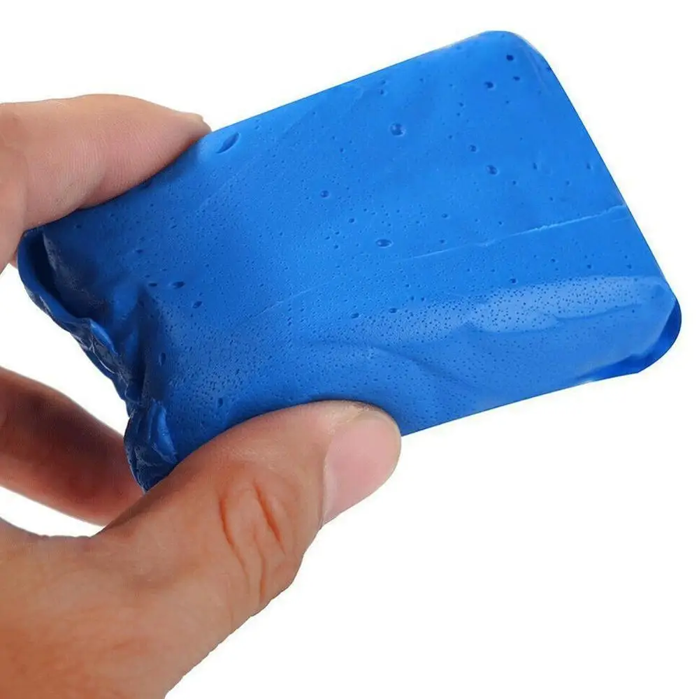 Глина для мытья автомобиля 100 г детейлинг глина ручной очистки брусок синей глины