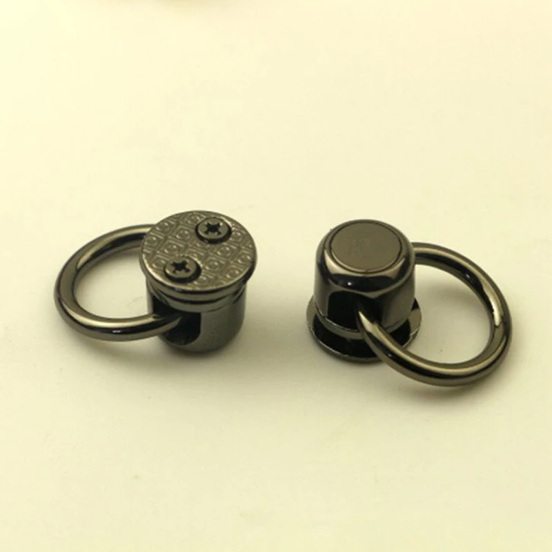 10 Pcs Bag Hanger DIY Hardware Accessories On Both Sides Of The Screw D Ring D Buckle Bag The Package Chain Metal Parts
